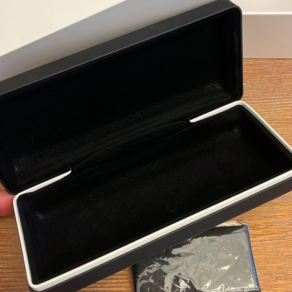 Givenchy Hardshell Sunglass Case, Cleaning Cloth,… - image 2
